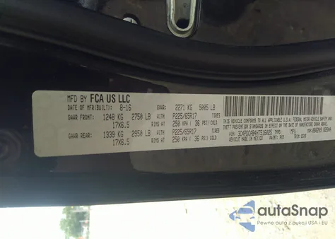 2017 Dodge Journey Se из США, поврежденный, VIN 3C4PDCAB4HT516025